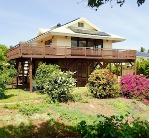 View of the home from the east.