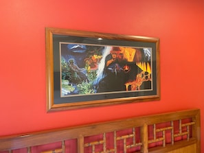 Dramatic painting of Pele & volcano!