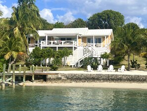 House from water. Dock your boat steps from house.