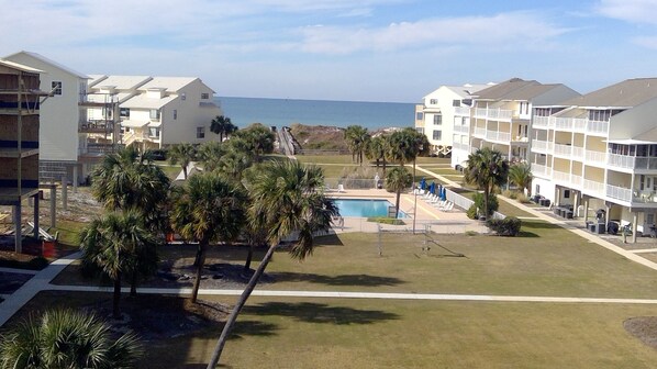 Unobstructed views of the Gulf of Mexico from the balconies. 