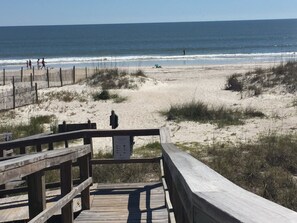 No stairs! Short ramp to beach