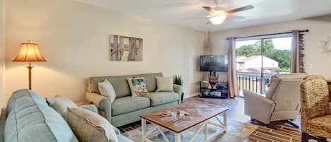 Living Area with Flat Screen TV and Beautiful Furnishings (Sleeper Sofa)