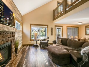 Living area/great room of a comparable unit