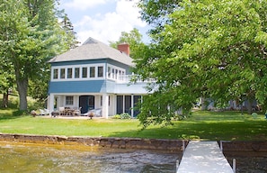 Front of the house facing the lake
