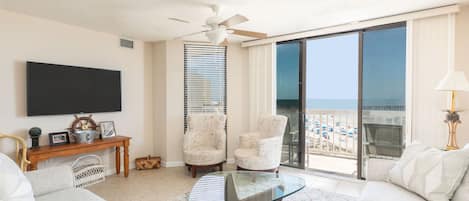 Living room to ocean view