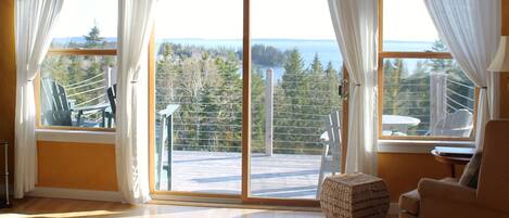 View from largest bedroom with private deck....sweet!