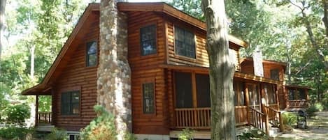 Enjoy our spacious ultra clean cabin with a large screened-in porch.