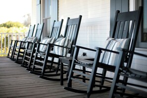 rocking chairs on porch