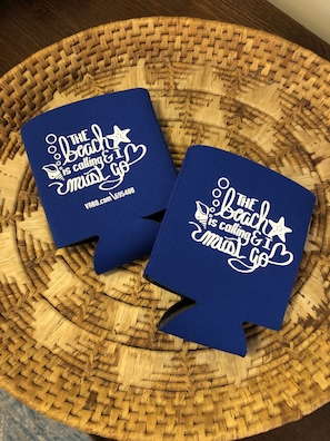 Take home a souvenir Koozie to remember your stay