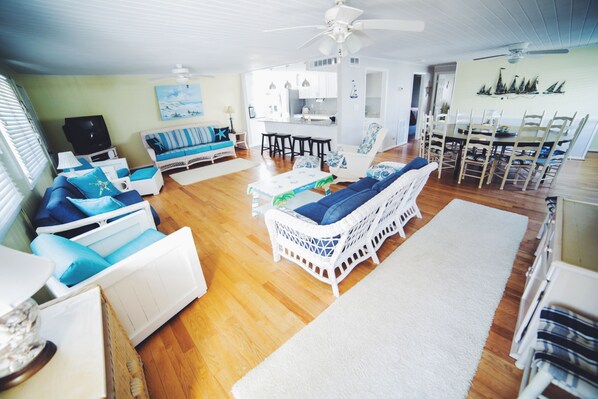 Spacious family room.