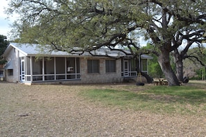 Both bedrooms open onto separate screen porches
