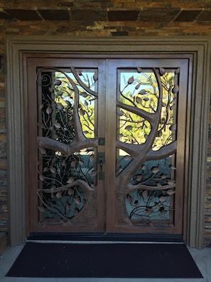 Beautiful, ornate front doors