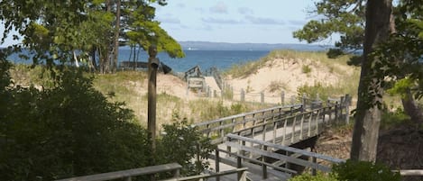 Uitzicht op strand/zee