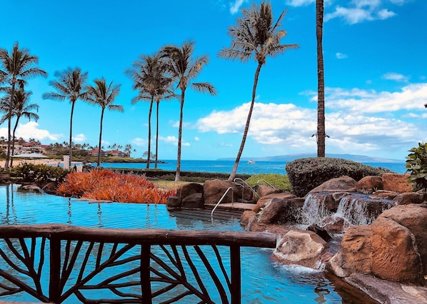 Adult Pool with Spectacular Views of the Pacific Ocean and Wailea Beach