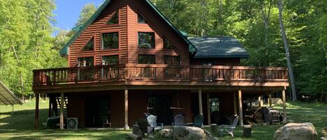 Mountain side of home in Summer