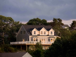 Looking up to the house from Garrison Cove