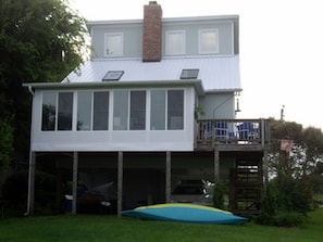 house from the water view