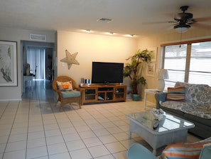 view of family room from front door