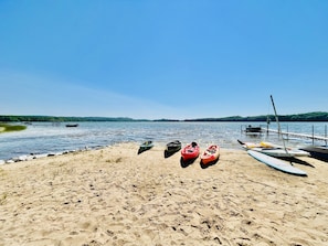 One of a kind (private) on Lake property Most sought after lake & beach house.