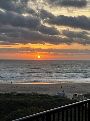 Sunrise views from our balcony!