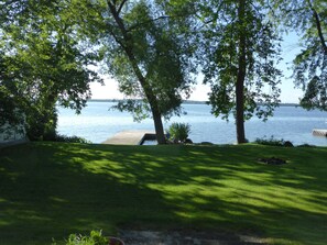 Lakefront view from the deck