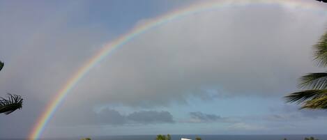 Rainbow View Over Ocean