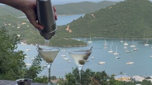 The deck is also a great spot for an evening cocktail!