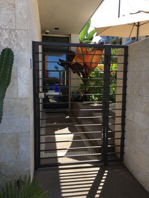 You will have a private and secure entrance and parking spot