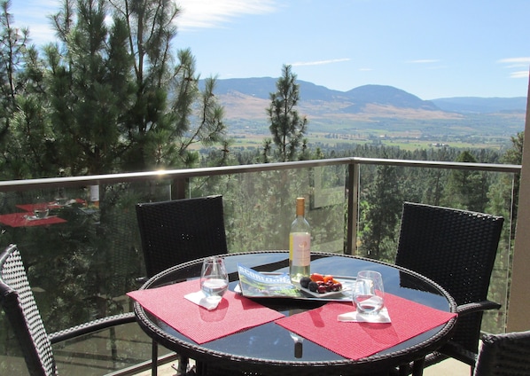 Relax & Enjoy serene views from newly  furnished top floor patio with new bbq