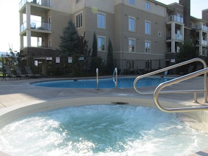 Hot tub, heated pool, showers, lounge chairs - often it will be just you!  