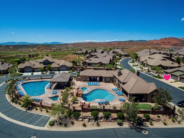 Notice our location (marked in a heart) in proximity to clubhouse
