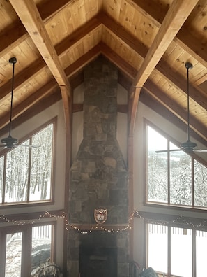 Great room fireplace