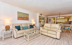 Living Room with Queen Sleeper Sofa