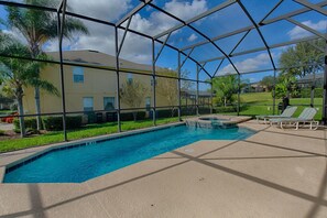 Large private pool and spa that can be heated optionally