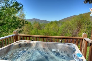 Views from our 5 person hot tub