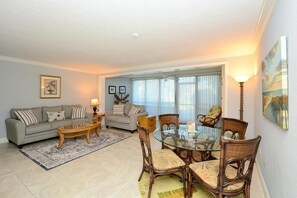 Dining room and living room