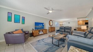 Relax in the living room after a long day
