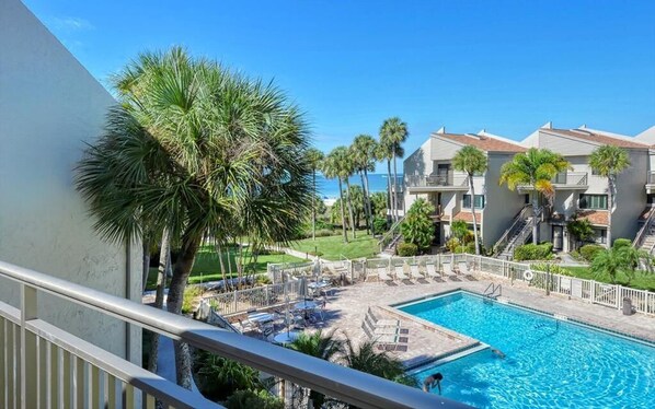 Amazing beach views from the open balcony