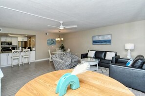 Living, Dining, Kitchen
