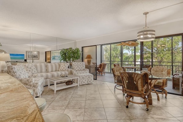Open concept living area