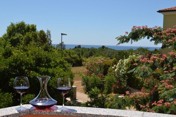 Sea view from the balcony