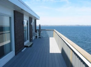 Deck over the ocean