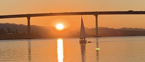 Coronado Bay and Bridge at sunrise-- a 5 min walk from the house