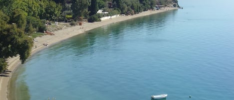 At your gate -panoramic view of the magnificent waters of Kalifteri Beach 