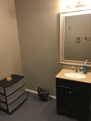 spacious bathroom
