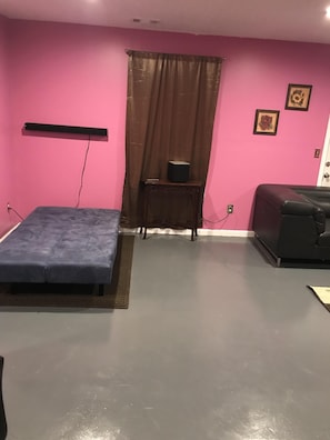 Living room with futon