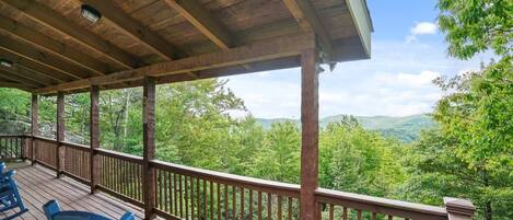 Deck Area--- Back Deck and Mountain View 