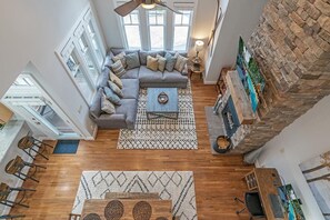 Living Room--- View from Loft Area