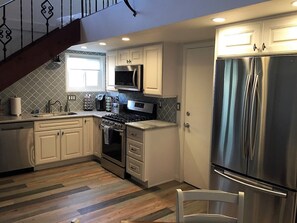 Dining/Kitchen area with everything needed to prepare and enjoy your meals!