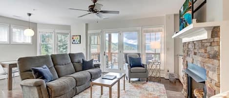 Living Room--- Windows with Mountain View 